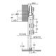 Flatec IV set coulissant verre inox 100kg l.2100mm pour largeur de porte 910-1000mm